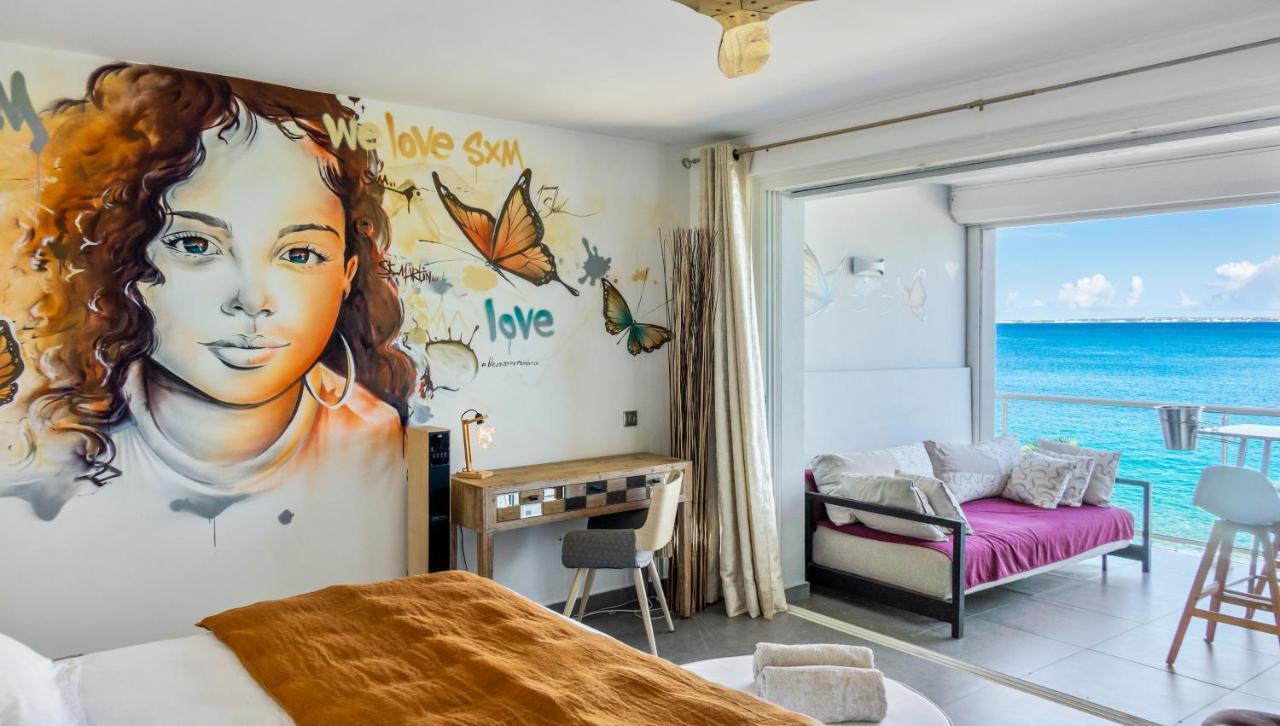 Official Page "Residence Bleu Marine" - Sea View Apartments & Studios - Saint-Martin French Side 格兰德凯斯 外观 照片