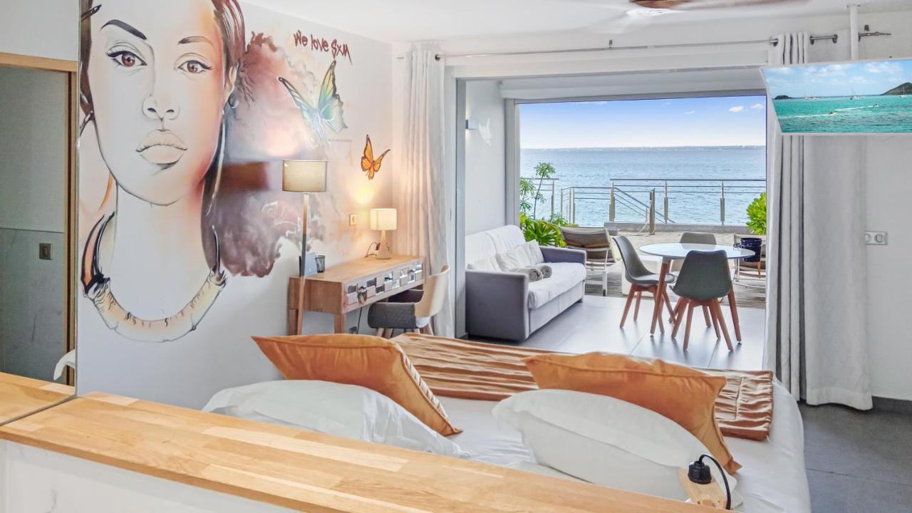 Official Page "Residence Bleu Marine" - Sea View Apartments & Studios - Saint-Martin French Side 格兰德凯斯 外观 照片
