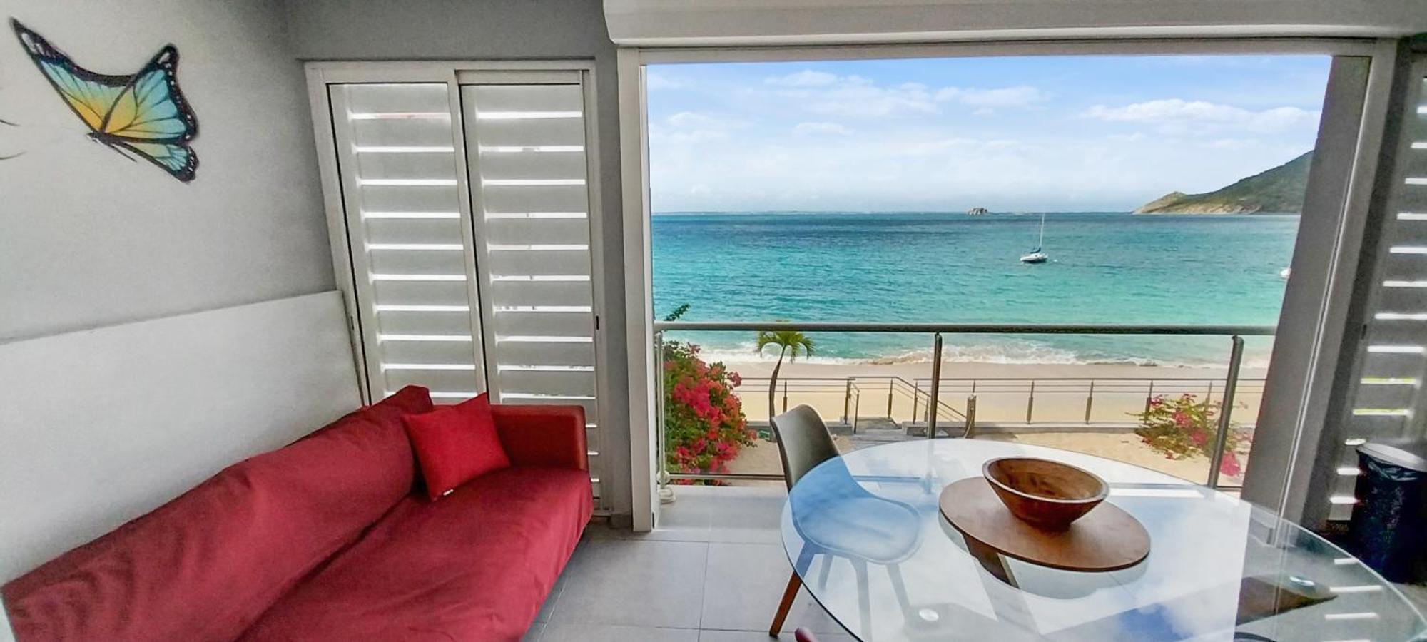 Official Page "Residence Bleu Marine" - Sea View Apartments & Studios - Saint-Martin French Side 格兰德凯斯 外观 照片