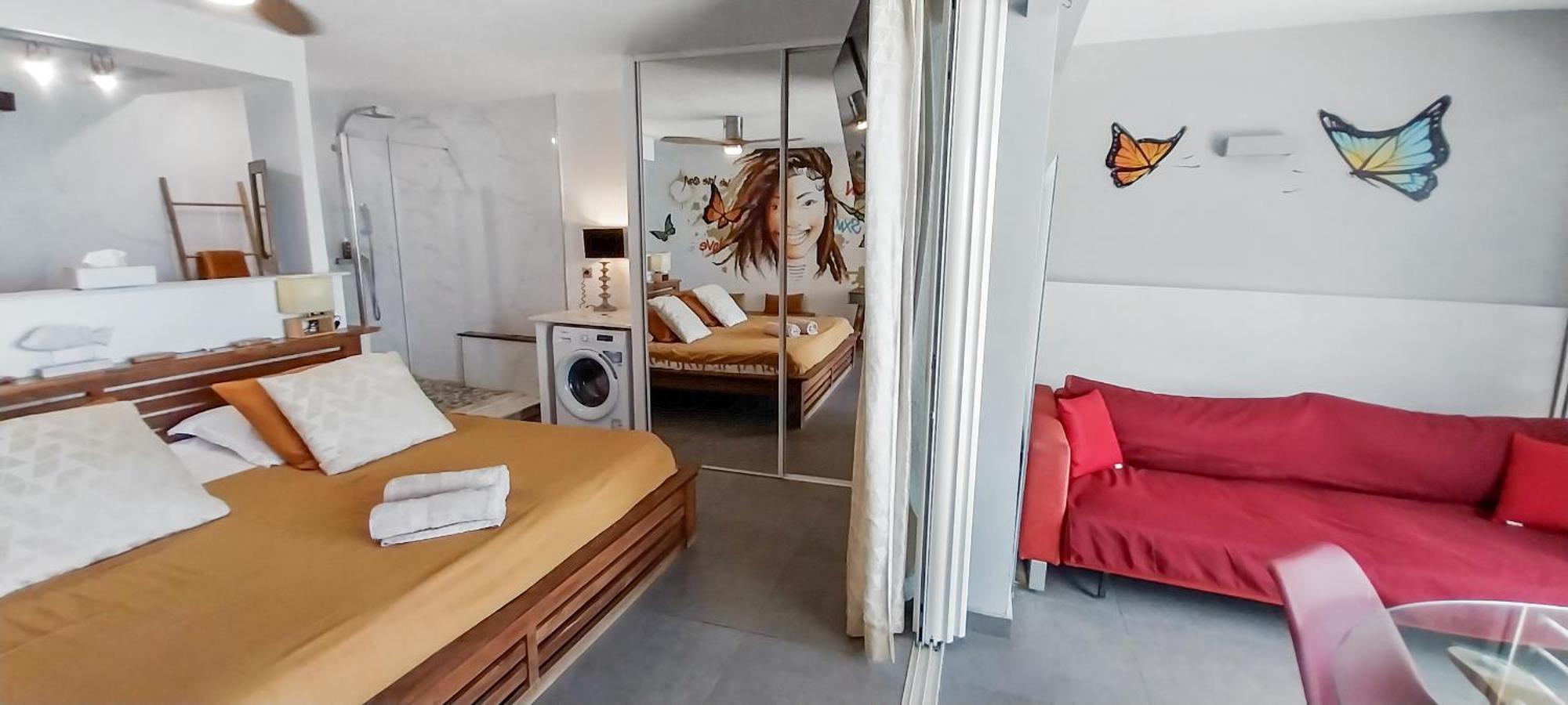 Official Page "Residence Bleu Marine" - Sea View Apartments & Studios - Saint-Martin French Side 格兰德凯斯 外观 照片