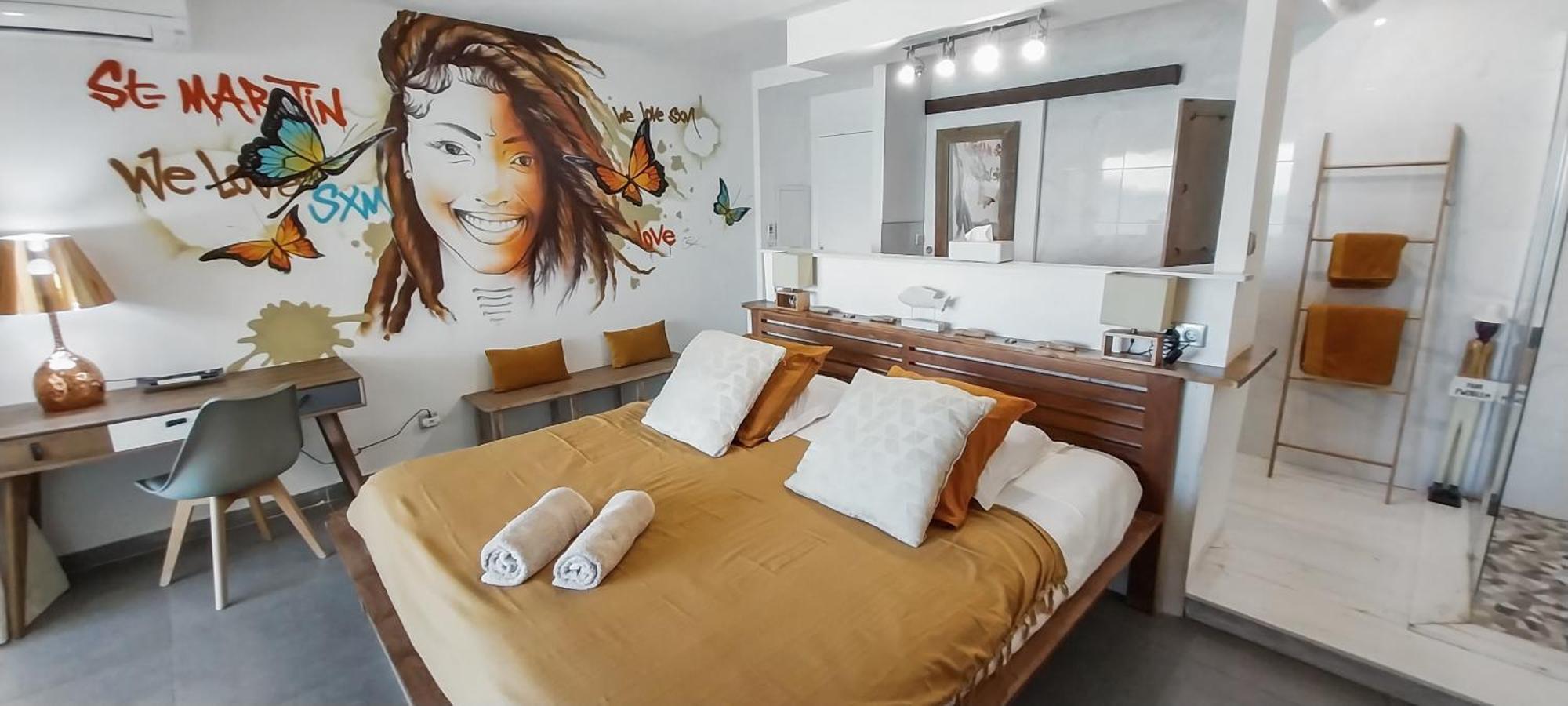 Official Page "Residence Bleu Marine" - Sea View Apartments & Studios - Saint-Martin French Side 格兰德凯斯 客房 照片
