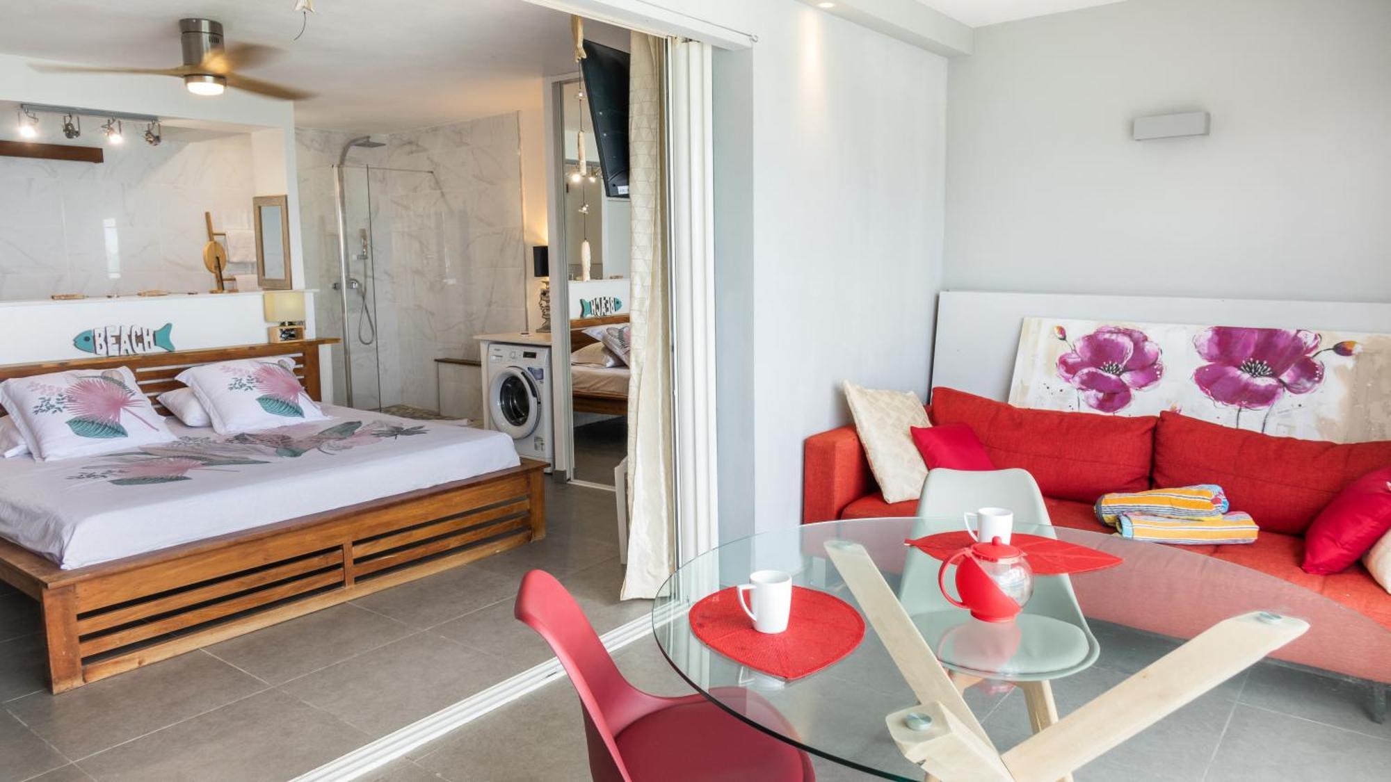 Official Page "Residence Bleu Marine" - Sea View Apartments & Studios - Saint-Martin French Side 格兰德凯斯 客房 照片
